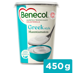 Benecol maustamaton kreikkalaistyylinen jogurtti 450g