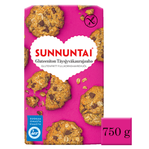 Sunnuntai GluteenitonTäysjyväkaurajauho 750g