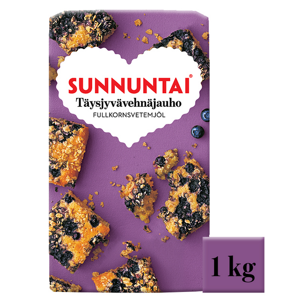 Sunnuntai Täysjyvävehnäjauho 1kg