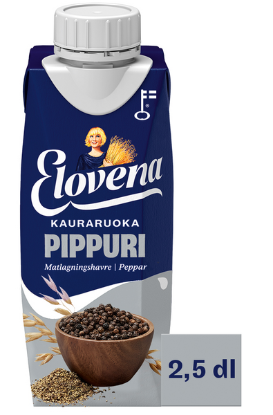 Elovena kauraruoka 2,5dl pippuri gluteeniton