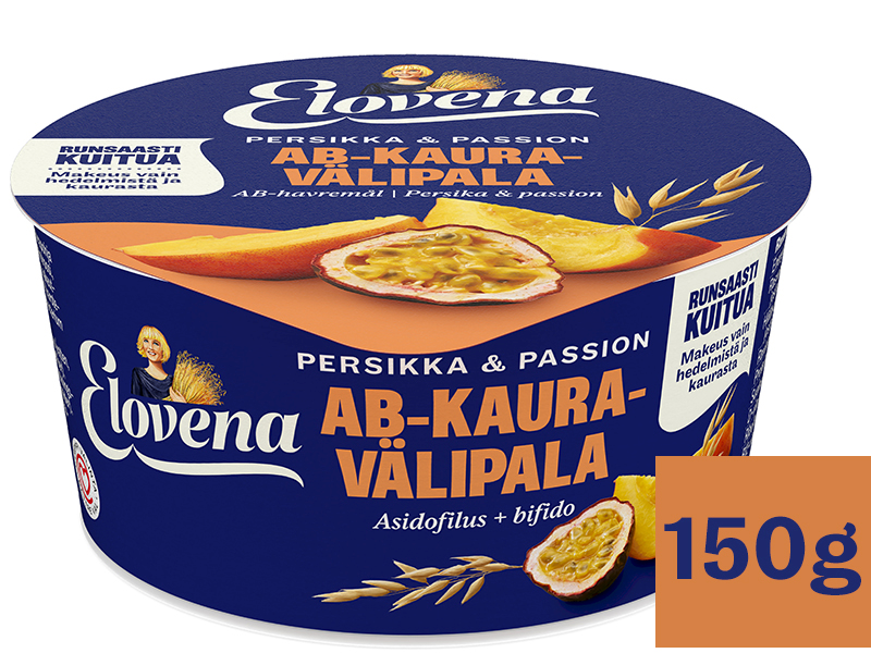 Elovena AB-kauragurtti 150g persikka-passionhedelmä gluteeniton