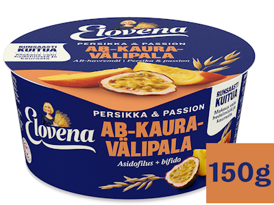 Elovena AB-kauragurtti 150g persikka-passionhedelmä gluteeniton