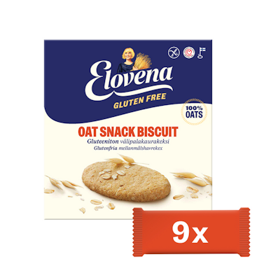 Elovena välipalakaurakeksi 9x18g gluteeniton