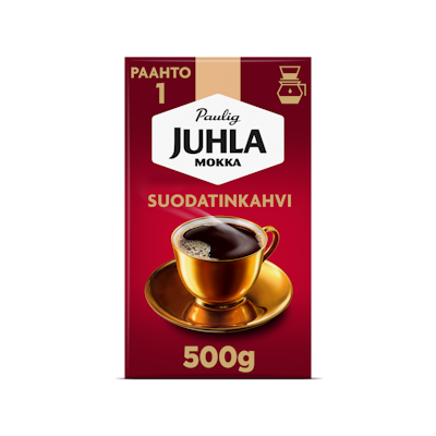 Juhla Mokka kahvi 500g suodatinjauhatus