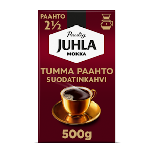 Juhla Mokka Tumma Paahto kahvi 500g suodatinjauhatus