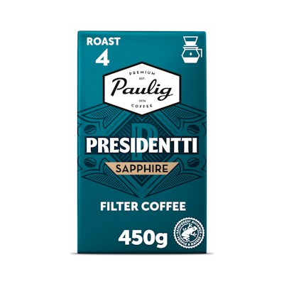 Presidentti Sapphire kahvi suodatinjauhatus 450g RFA