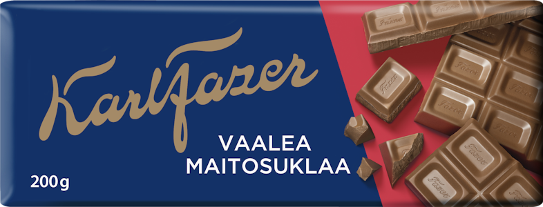 Karl Fazer Vaalea maitosuklaalevy 200g