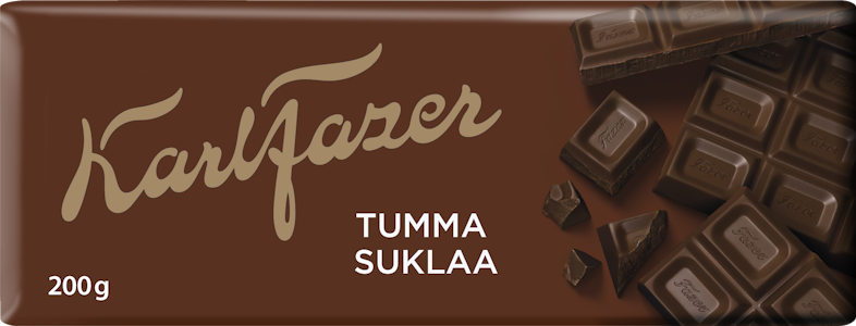 Karl Fazer Tumma Suklaa 47% suklaalevy 200g