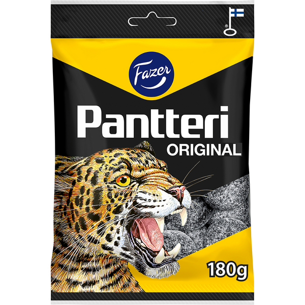 Fazer Pantteri salmiakki karkkipussi 180g