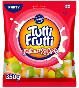 Fazer Tutti Frutti Yoghurt Splash karkkipussi 350g