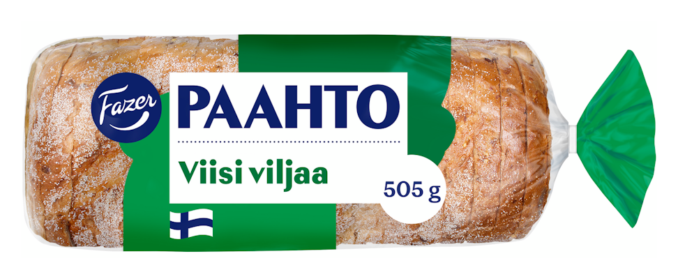 Fazer Paahto Viisi viljaa paahtoleipä 505g