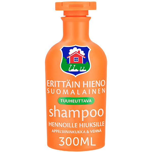 Erittäin Hieno Suomalainen shampoo 300ml Appelsiininkukka & Vehnä