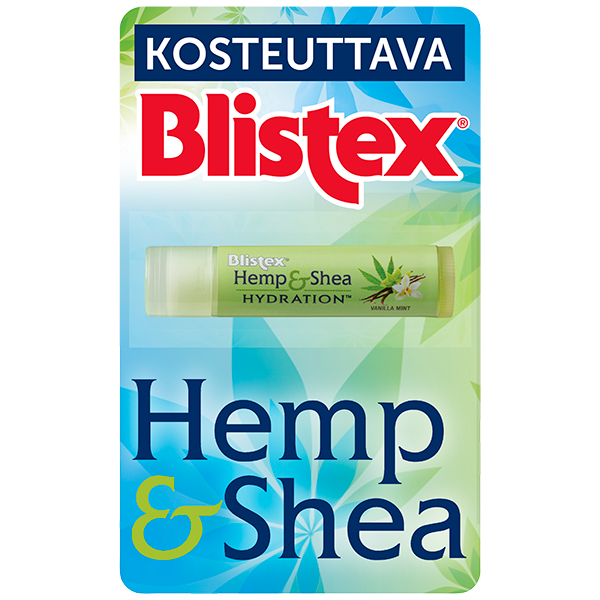 Blistex Hemp & Shea Hydration Vanilla Mint Vanilja-minttu huulivoide 4,25g