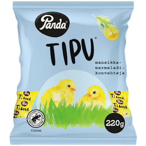 Panda tipukonvehti pussi 220g