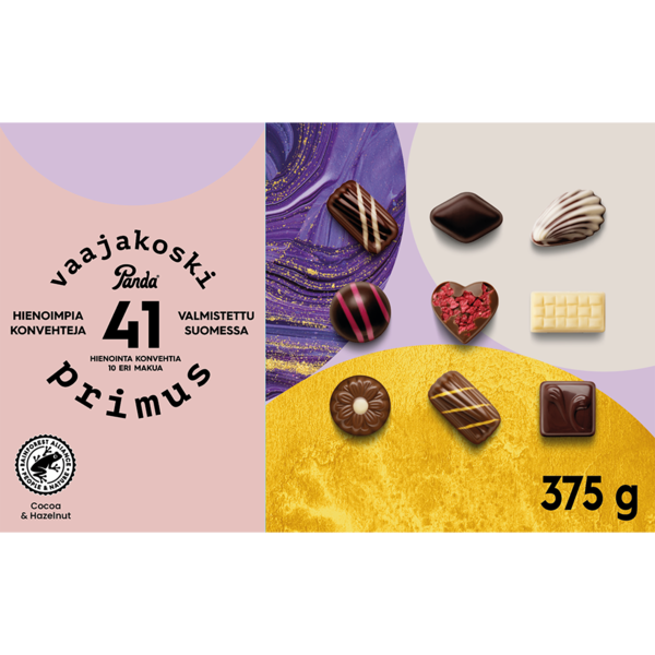 Panda Vaajakoski Primus 375g suklaakonvehti