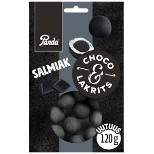 Panda Choco Lakrits valkosuklaa-salmiakkilakritsi 120g