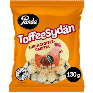 Panda toffeesydän suklaarae 130g