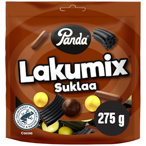 Panda Lakumix suklaa karkkipussi 275g