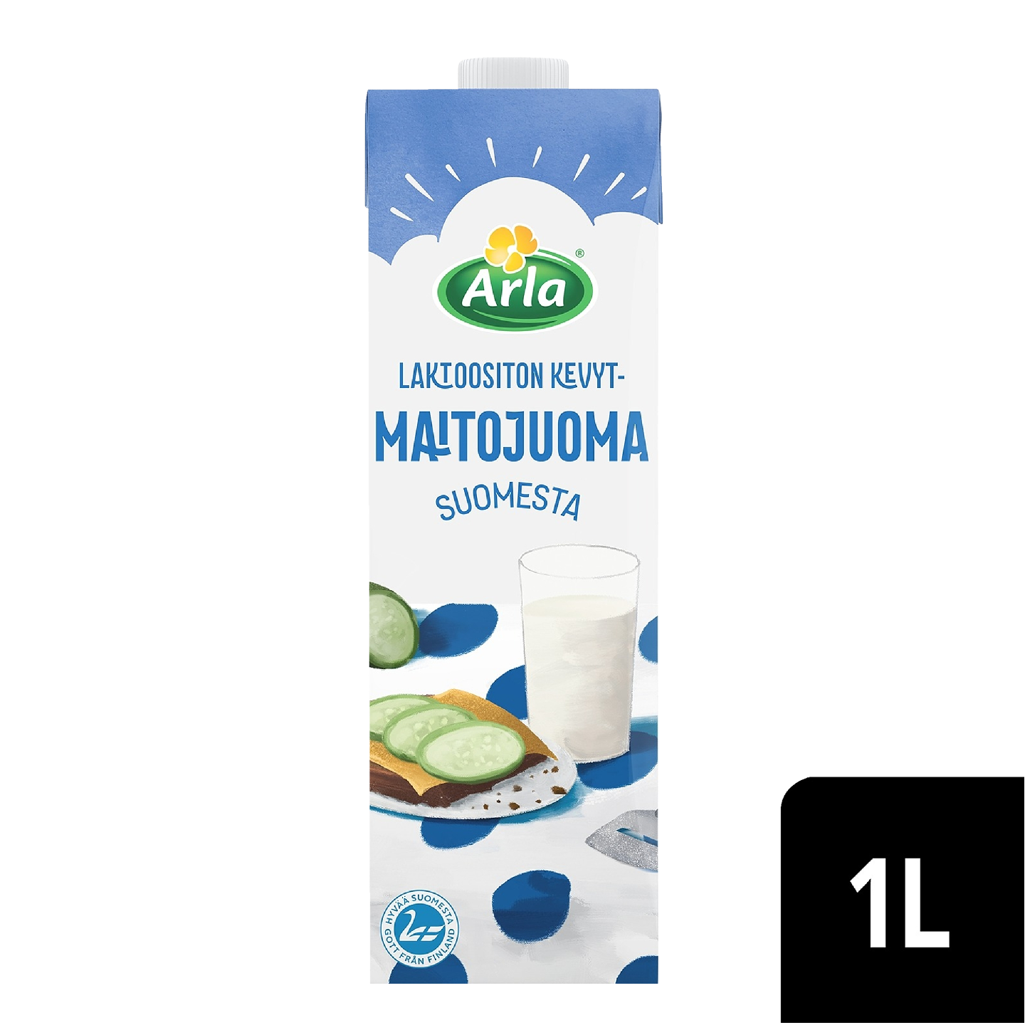 Arla kevytmaitojuoma 1l laktoositon UHT