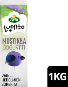 Arla Luonto+ AB jogurtti 1kg mustikka laktoositon