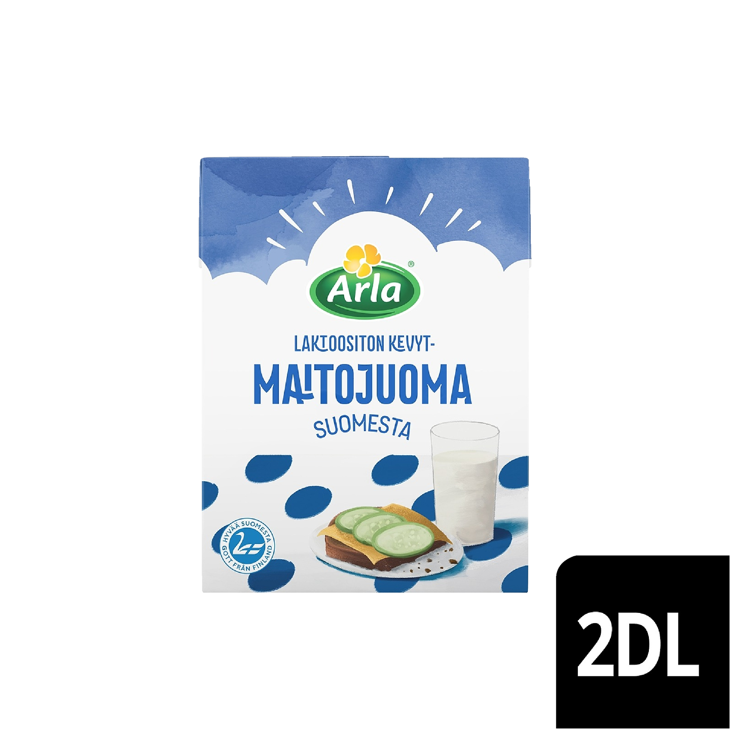 Arla Suomi laktoositon kevytmaitojuoma 2dl UHT