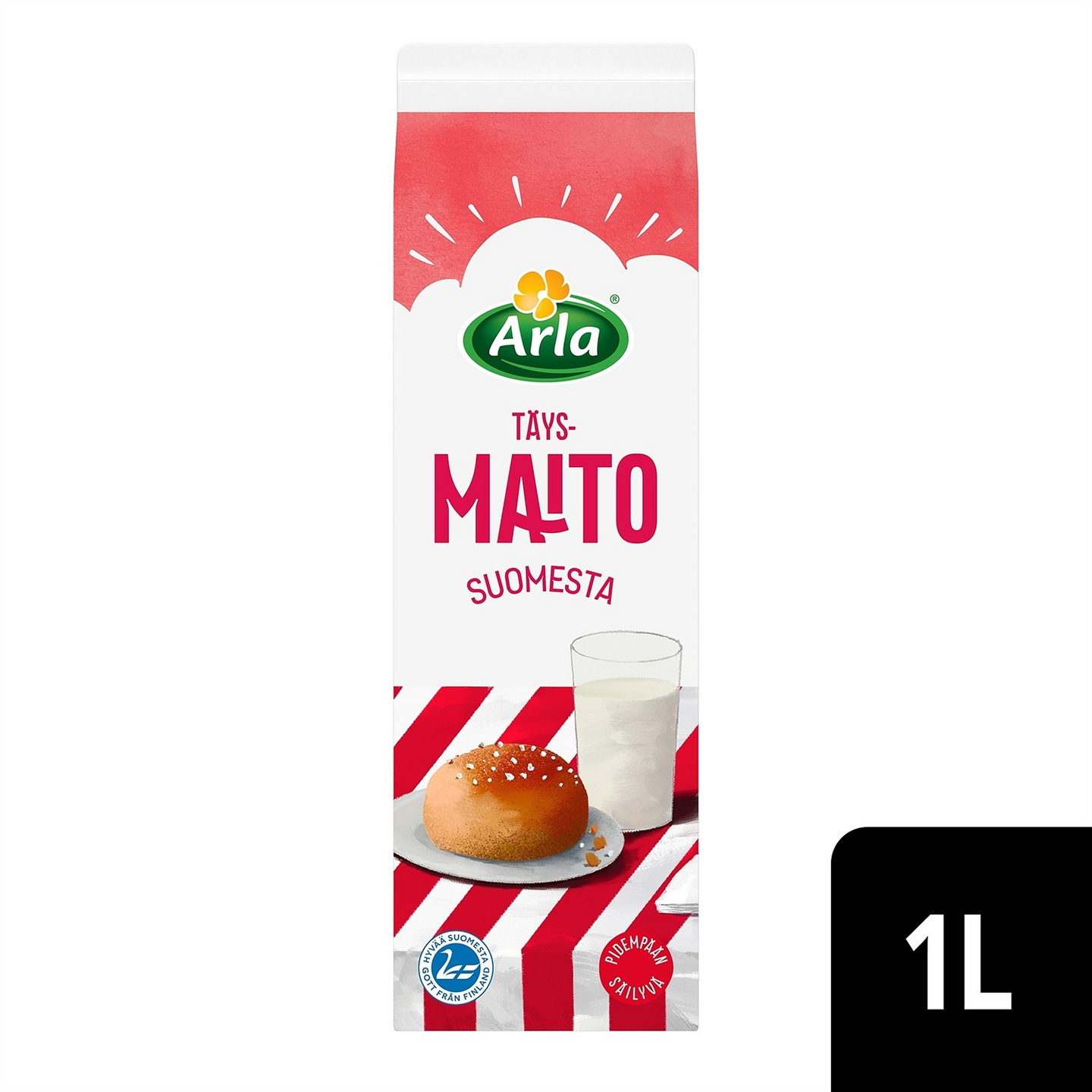 Arla 1L Suomi ESL täysmaito