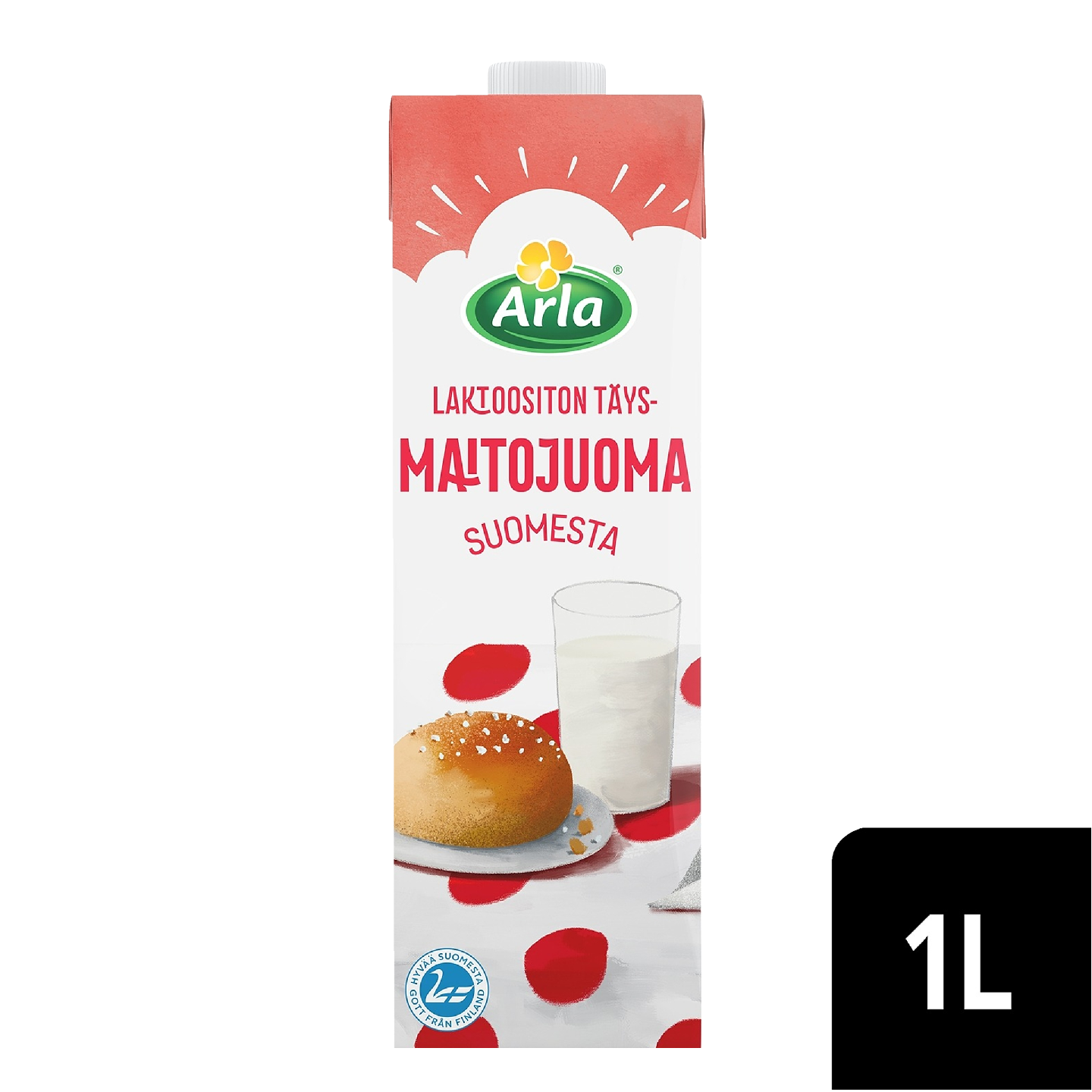Arla täysmaitojuoma 1l laktoositon UHT