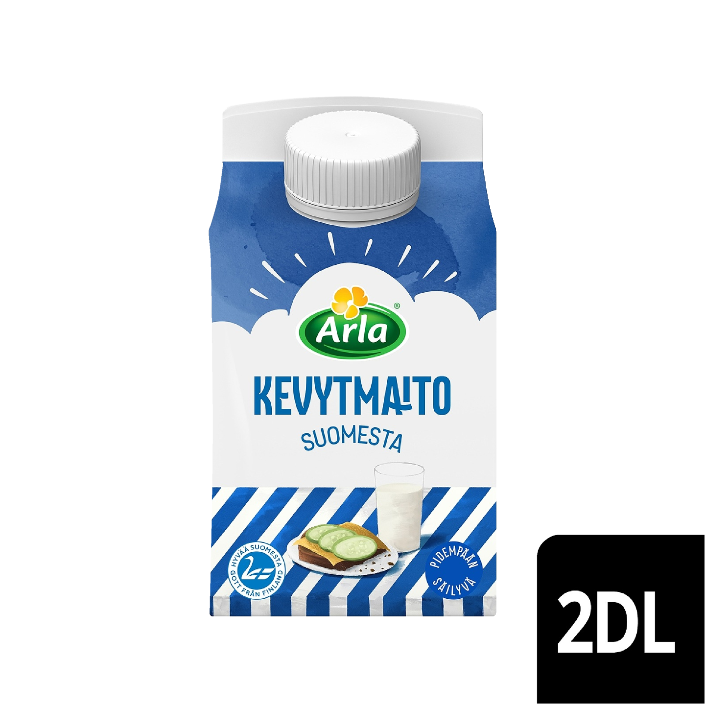 Arla Suomi kevytmaito 2dl ESL