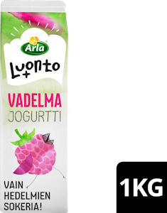 Arla Luonto+ AB jogurtti 1kg vadelma laktoositon