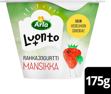 Arla Luonto+ mansikkarahkajogurtti 175g laktoositon