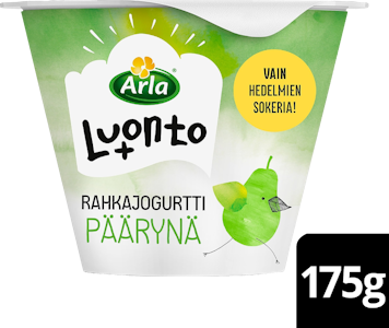 Arla Luonto+ päärynärahkajogurtti 175g laktoositon