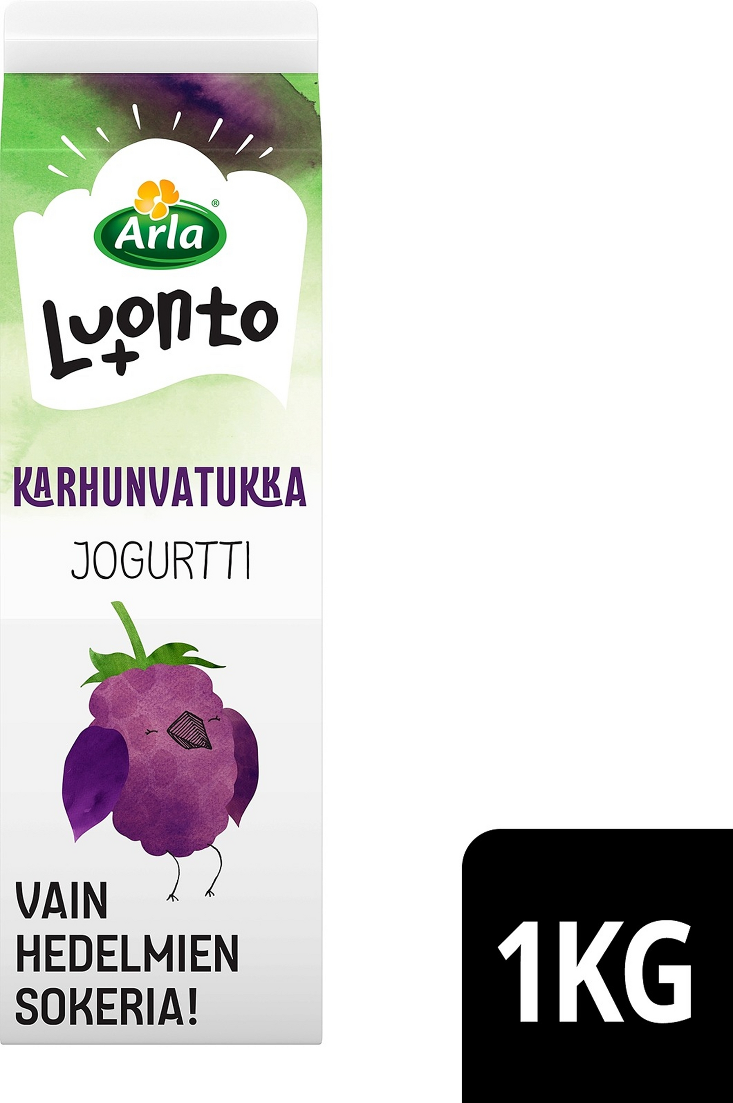 Arla Luonto+ AB-jogurtti 1kg karhunvatukka laktoositon
