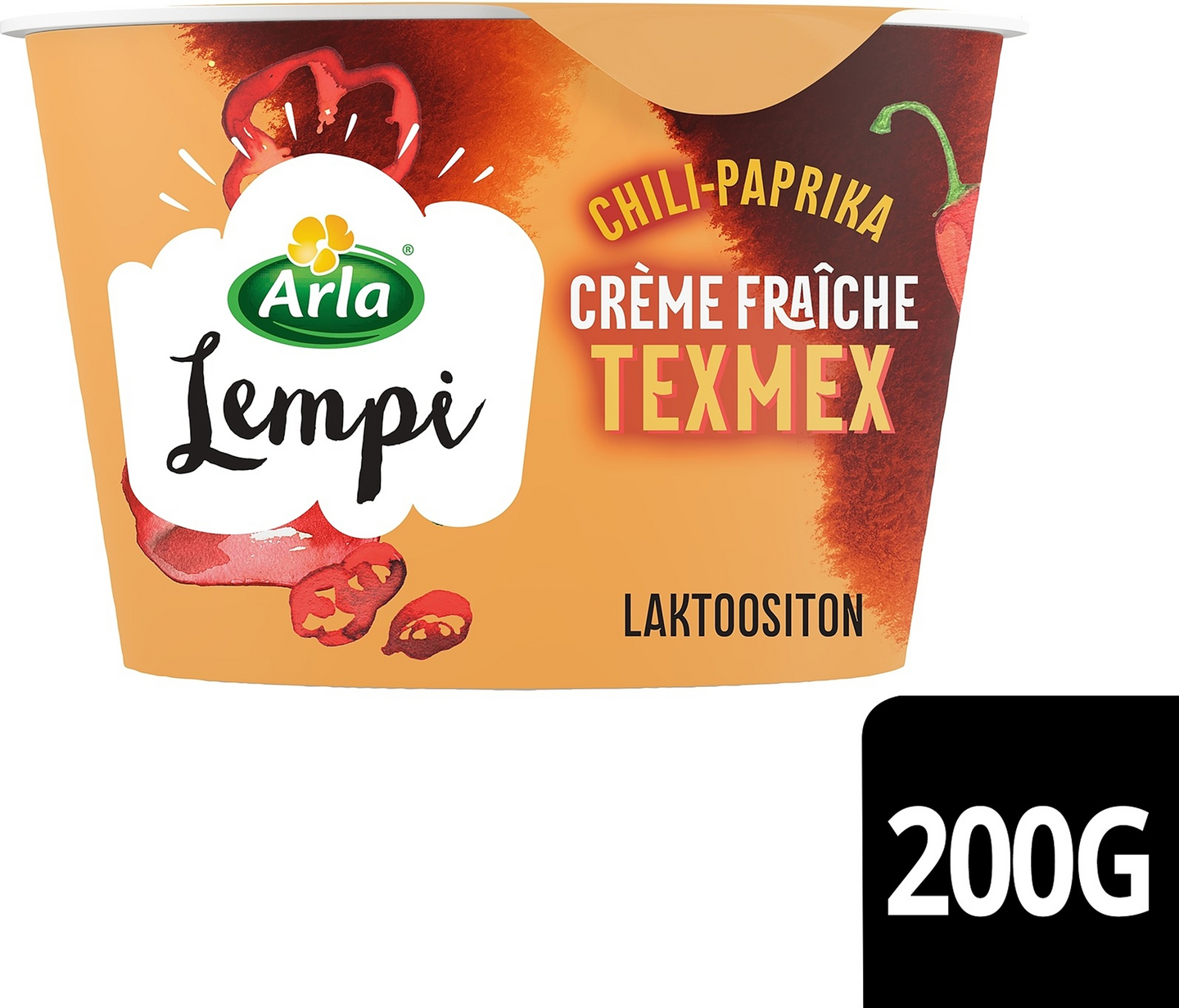 Arla Lempi Texmex Creme fraiche 200g chili-paprika laktoositon