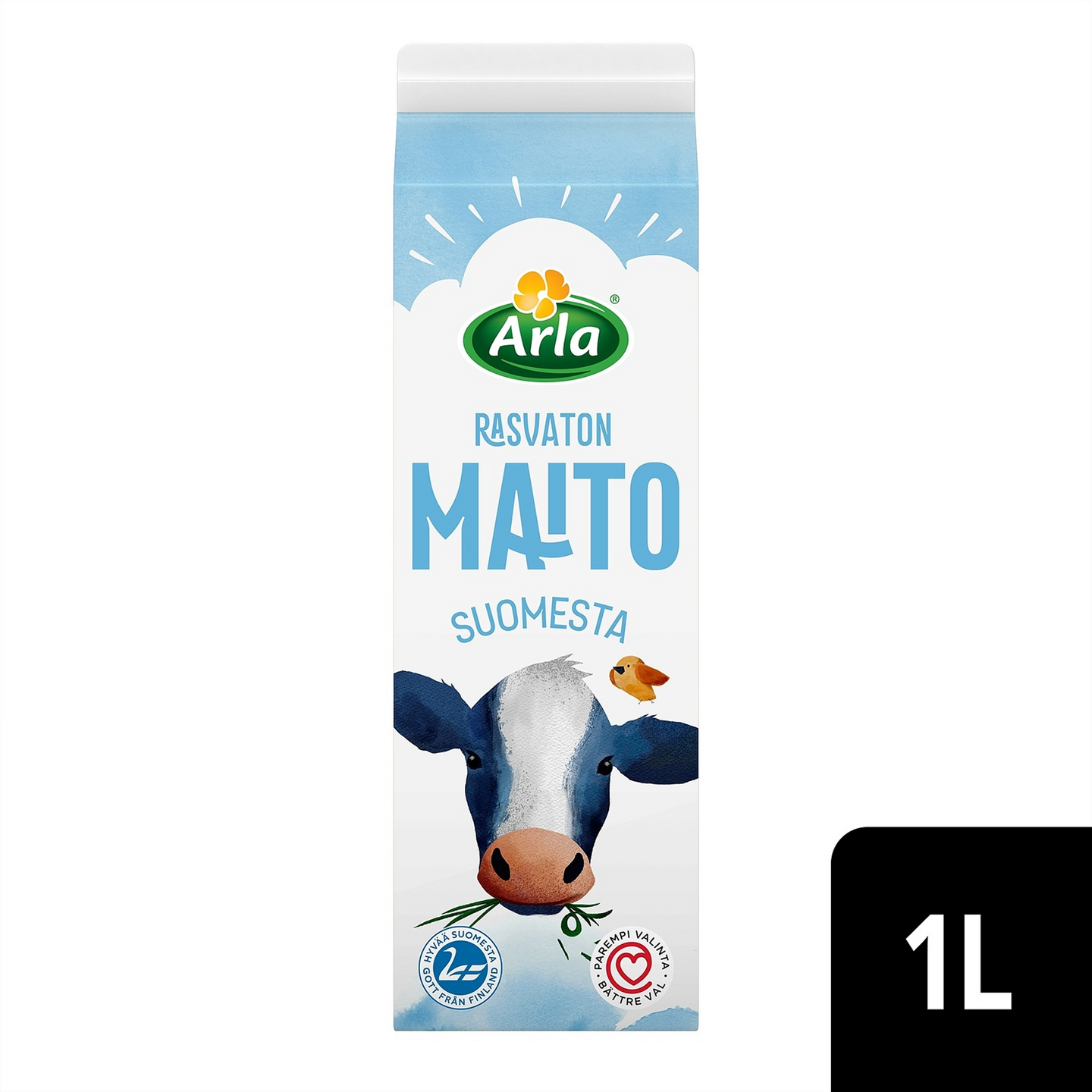 Arla rasvaton maito 1l Suomi