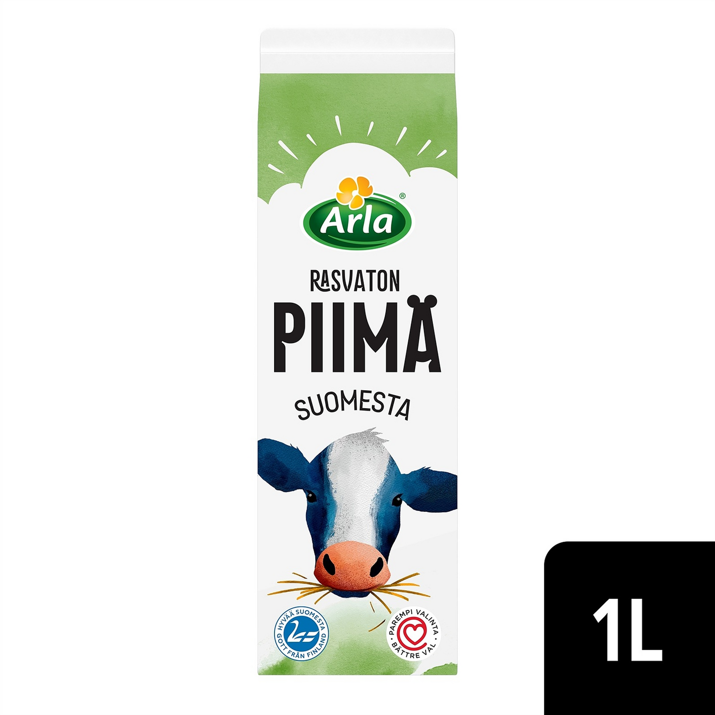 Arla rasvaton piimä 1l