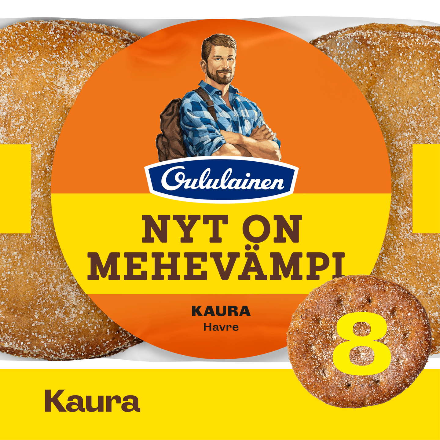 Oululainen Reissumies Kaura kauraleipä 8kpl/550g