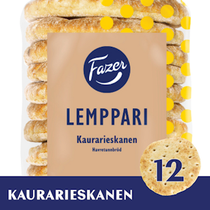 Fazer Lemppari Kaurarieskanen kaura-vehnärieska 12kpl/310g