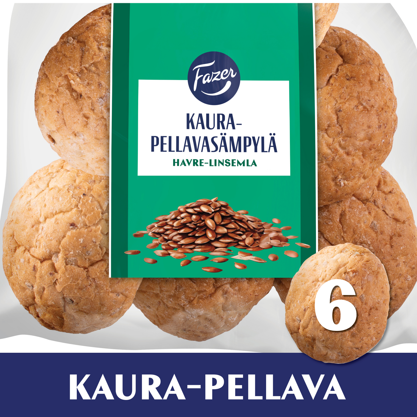 Fazer Kaurapellavasämpylä 6kpl/360g