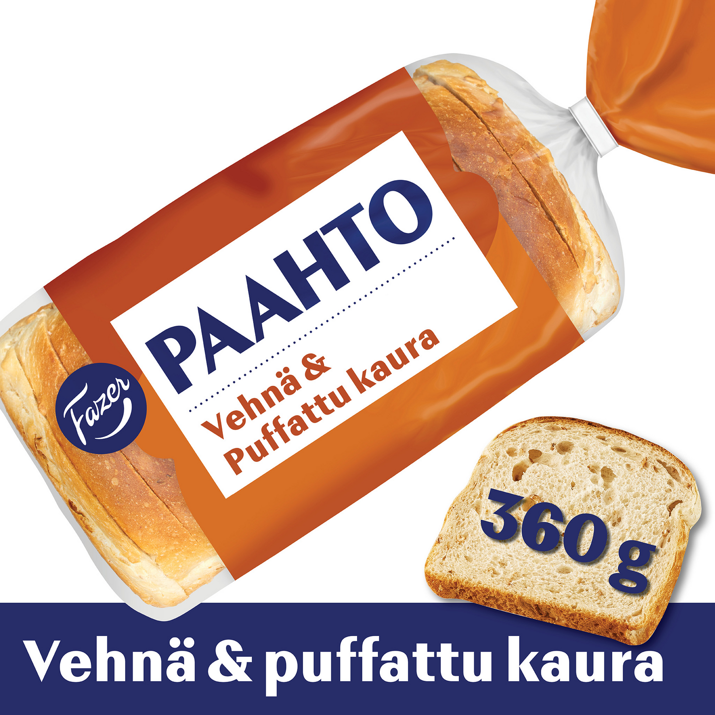 Fazer Paahto Vehnä ja Puffattu kaura 350g
