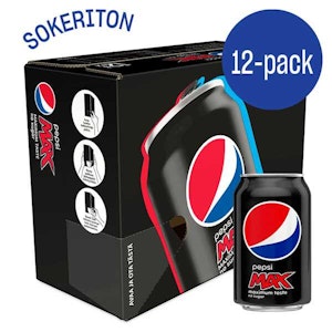 Pepsi Max 0,33L tlk 12-pack