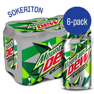 Mountain Dew No Sugar 0,33l 6-pack