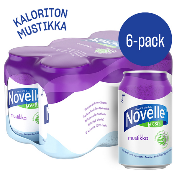 Hartwall Novelle Fresh mustikka 0,33l 6-pack