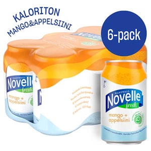 Hartwall Novelle Fresh mango-appelsiini 0,33l 6-pack