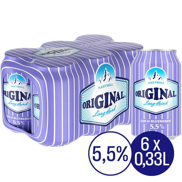 Hartwall Original Long Drink Blueberry 5,5% 0,33l 6-pack