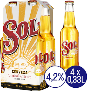 SOL olut 4,2% 0,33l 4-pack