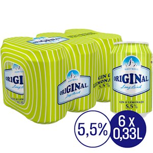 Hartwall Original Long Drink Lemonade 5,5% 0,33l 6-pack