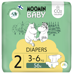 Moomin Baby teippivaippa S2 56kpl 3-6kg