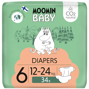 Moomin Baby teippivaippa S6 34kpl 12-24kg