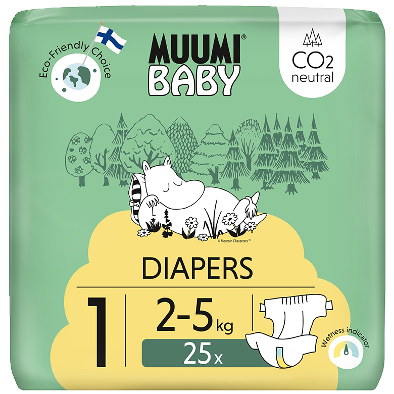 Muumi Baby 25kpl teippivaippa 1 2-5kg