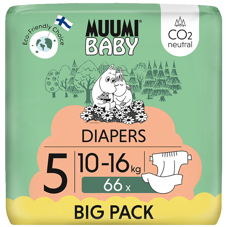 Muumi Baby teippivaippa Big Pack koko5 10-16kg 66kpl